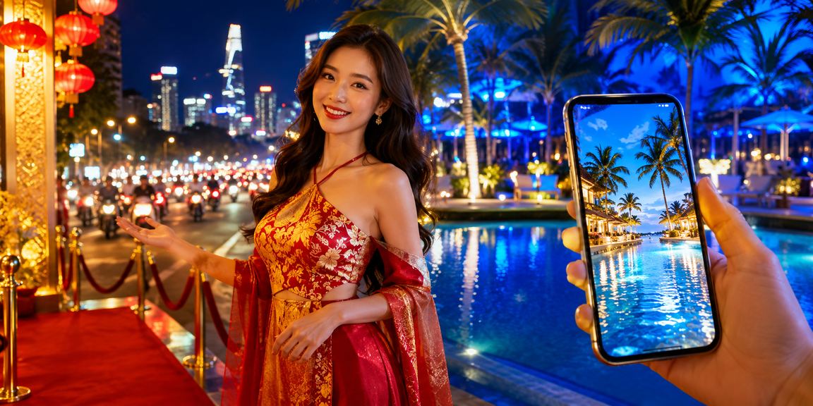 Người dùng tại TP. Hồ Chí Minh đăng ký tài khoản casino di động trong lễ hội